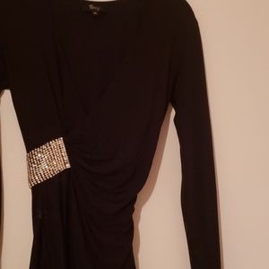 Black long sleeve top